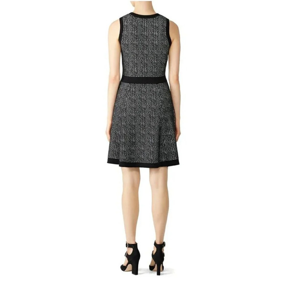 Kate Spade Out West Sleeveless Mod Plaid Sweater Dress Black/White Size XS - Picture 2 of 10